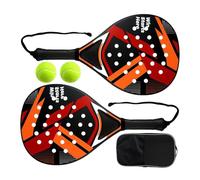 Juego completo de raquetas de tenis | Ligero, a prueba de golpes y antideslizante, kit para principiantes de raquetas de tenis para dos jugadores | Para deportes de playa al aire libre en el jardín en