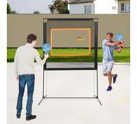 Juego completo de red de bádminton portátil, 157 x 230 cm, con raquetas y pelotas, tejido Oxford, para interior y exterior