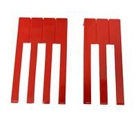 Juego completo de reparación de accesorios con parte delantera adecuada para reemplazo universal de piano DIY 2 piezas (rojo)