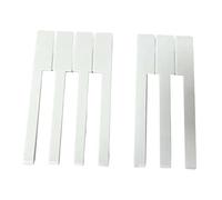 Juego completo de reparación de llaves con parte delantera adecuada para reemplazo universal de piano DIY 2 piezas (blanco)