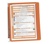 Juego completo de soporte mural DURABLE, 5 marcos transparentes DIN A4, UE 2 unid.