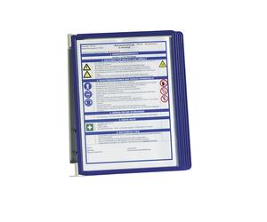 Juego completo de soporte mural DURABLE, 5 marcos transparentes DIN A4, UE 2 unid.