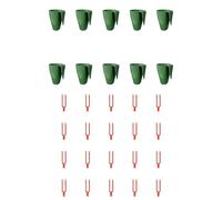 Juego completo de vasos para plantar raíces de fresa, ahorro de espacio con 10 tazas de propagación y 20 tenedores para trasplante de plantas (pequeño)