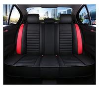 Juego Completo Funda Asiento Coche Cuero Para Ford Todos Los Modelos Para Fusion Para Edge Para Tourneo Para Kuga Para Mustang Protector Funda Asiento Coche(Bk red)