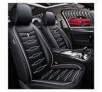 Juego Completo Funda Asiento Coche Cuero Para Toyota Para RAV4 Para Corolla Para Camry Para Yaris Para Hilux Para Avensis Para T25 Para Wish Protector Funda Asiento Coche(Black White)