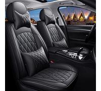 Juego Completo Fundas Asiento Coche Cuero Para Ford Para Mondeo Para C-max Para Focus Para Taurus Para Mustang Gt Para Territorio Para Ranger Para Galaxy Protectoras Asiento(Black,Luxury)