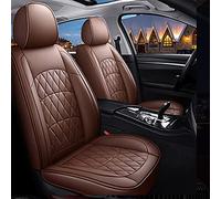 Juego Completo Fundas Asiento Coche Cuero Para Ford Para Mondeo Para C-max Para Focus Para Taurus Para Mustang Gt Para Territorio Para Ranger Para Galaxy Protectoras Asiento(Marrón,Standard)