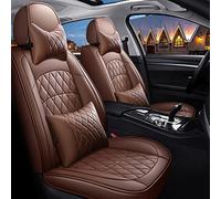 Juego Completo Fundas Asiento Coche Cuero Para Ford Para Mondeo Para C-max Para Focus Para Taurus Para Mustang Gt Para Territorio Para Ranger Para Galaxy Protectoras Asiento(Marrón,Luxury)