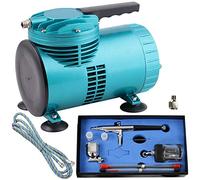 Juego COMPRESOR AEROGRAFO - AIRBRUSH COMPRESOR "Home Decor" potente compresor con PISTOLA AEROGRAFO - PISTOLA AIRBRUSH para COLORES AEROGRAFO, MANGUERA - SET AIRBRUSH ideal para decoración de paredes