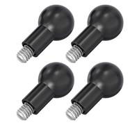 Juego con 4 adaptadores de cabeza esférica de 17 mm, adaptador de cabeza esférica de 17 mm, pieza para cámara, teléfono móvil y tableta, con compatibilidad estándar de tornillos de 1/", adaptador de