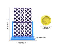 Juego Connect 4 Spin Juego Tradicional Familia Divertido Juego de Mesa Instalación Sencilla