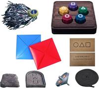 Juego coreano Gonggi, juego tradicional coreano de desafío de reflejos, juego de piedras Gonggi, juego de agarrar piedras clásico coreano para aficionados a la televisión y niños (D)