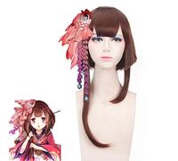 Juego Cosplay Yin and Yang Division Hand Tour/Kagura Role Play Peluca Traje de pelo sintético Mostrar pelucas Anime + Peluca Cap