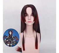 Juego Cosplay Yin y Yang Division Hand Tour/Vampire Girl Cos Peluca de pelo sintético largo Disfraz Mostrar pelucas Anime + Gorra de peluca