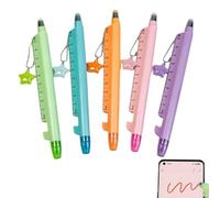 Juego creativo de bolígrafos multifunción: rotulador, bolígrafo de gel, regla, 5 en 1