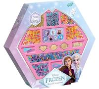 Juego creativo de perlas ABC de Frozen de Disney, más de 1500 cuentas y colgantes, joyas para niños a partir de 3 años con Anna & Elsa