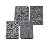 Juego creativo de rodillos de textura de silicona para aretes y accesorios hechos a mano de arcilla polimérica