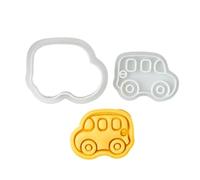Juego creativo para hornear Diseños de útiles escolares Lápiz Regla Mochilas Forma Corte de galletas para fiestas infantiles Elaboración de refrigerios Suministros escolares de dibujos animados
