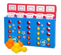 ColorBaby Juego de Mesa 4 en Raya, Juego de Baloncesto, Juegos de Mesa para niños, 26 Bolas, 1 tableros, 2 Jugadores, Juegos Estrategia, CB Games, +5 años