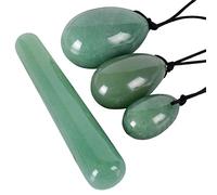Juego Cuatro En Uno De Huevo De Jade De Cristal Natural Para Mujer, Recuperación De La Firmeza De La Vagina Después Del Nacimiento, Cuidado De La Belleza, Club De Masaje De Entrenamiento Kegel,Paquete Un