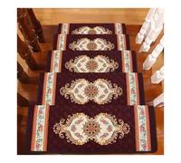 Juego de 1, 2, 4, 6, 8, 10 y 15 alfombras de Borde Redondeado para escalones de Madera, mármol, Hierro y baldosas, Lavables para Interiores, Antideslizantes(4PCS G,29.5x9.4x1.2)