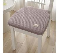 Juego de 1/2/4 cojines de asiento para sillas de cocina, cojines antideslizantes para silla de comedor, cojín de silla en forma de herradura para uso en interiores y exteriores (morado, 43 x 40 cm