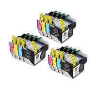 Juego de 1 a 5 Cartuchos de Tinta LC462, LC462XL y LC472XL compatibles con impresoras Brother MFC-J2340DW, MFC-J3540DW y MFC-J3940DW.(LC462XL-4Color 3set)