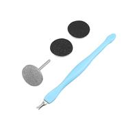 Juego de 1 brocas de disco para lijadora de uñas con 1 tenedor de cutículas, brocas para uñas de disco de arena, para el cuidado de los pies, fresa de uñas eléctrica, brocas para manicura profesional