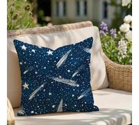 Juego de 1 Cojines Exterior Impermeable Marina de Guerra Funda Cojin 80x80 cm, Funda de Almohada para Sofaa Lino Cuadradas con Cremallera Invisible, Terraza Banco Jardín Decorativas, (Beige) Z9-303