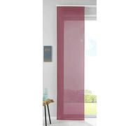 Juego de 1 Cortina corredera de Voile (245 x 60 cm), Color Burdeos