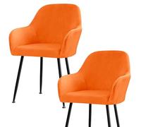 Juego de 1 funda elástica de terciopelo para sillas con brazos para comedor, oficina, cocina y sala de estar