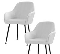 Juego de 1 fundas de terciopelo elástico para sillas con reposabrazos para comedor, oficina, cocina y sala de estar