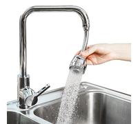 Juego de 1 grifo antisalpicaduras, grifo giratorio de 360°, aireador de grifo, filtro de grifo, accesorio para fregadero de cocina y baño
