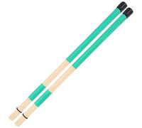 Juego de 1 par de baquetas para batería, 19 palos de arce finos por viga, parte inferior reforzada con banda de goma negra, cabezal de mazo de goma de calidad, potente sonido estéreo