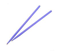 Juego de 1 par de baquetas profesionales de madera con punta ovalada para uso en tambores y platillos en tamaños 5A y 7A, ideal para principiantes (morado 7A)