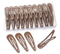 Juego de 1 pinza para el pelo con forma de gota de agua, de metal irrompible, fácil de usar, para peinar a diario