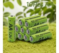 Juego de 10-15 pilas recargables AA-AAA, pilas de 1.2V, pilas Ni-Mh
