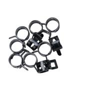 Juego de 10 abrazaderas de manguera de resorte de acero al manganeso galvanizado de 5 a 16 mm, reutilizables, compatibles con líneas de vacío de silicona para (10 mm)