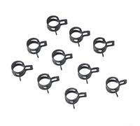 Juego de 10 abrazaderas de manguera de resorte de acero al manganeso galvanizado de 5 a 16 mm, reutilizables, compatibles con líneas de vacío de silicona para (13 mm)