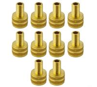 Juego de 10 adaptadores de válvula de neumático para inflador de neumáticos profesional y compresor de aire, accesorios de bomba de inflado de neumáticos de camión de latón para vehículos comerciales