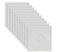 Juego de 10 adhesivos impermeables para techo y pared de espuma XPE, 35 cm con respaldo de película de aluminio, para habitaciones propensas a la humedad (E)