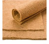 Juego de 10 alfombrillas de cultivo de fibra de cáñamo para hidroponía y microgreens brotación con fibra natural para plantas de yute para retención de humedad y crecimiento orgánico (25 x 25 cm)