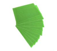 Juego de 10 alfombrillas para frigorífico, color verde, antideslizantes y lavables, para cajones y estantes, absorción de humedad, 45 x 29 cm y 38 x 30 cm (380 x 300 x 3 mm)