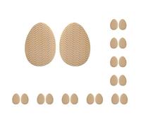 Juego de 10 almohadillas antideslizantes de goma autoadhesivas para zapatos de tacón alto, cabeza redonda, color caqui