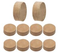 Juego de 10 almohadillas de corcho para trompeta Yootones para llave de agua, válvula de escupida, compatible con piezas de reparación de trombón de trompeta (10 mm x 4 mm)