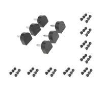 Juego de 10 almohadillas de repuesto para reparación de zapatos, 3 pares, 16 x 16 mm, color negro