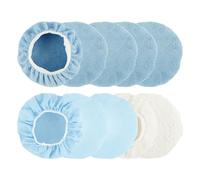 Juego de 10 almohadillas pulidoras orbitales para coche, de microfibra, para pulidor, cubierta de almohadilla de pulido para coche