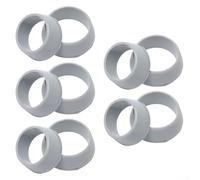 Juego de 10 anillos de silicona para tijas de sillín de bicicleta de 25 4 mm/27 2 mm, cubiertas antipolvo para preservar la condición de la tija de sillín (gris)