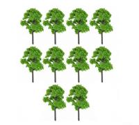 Juego de 10 árboles de banyan modelo para trenes, jardín, diorama de juego de guerra, campos de batalla de 12 cm de alto con troncos texturizados para opciones de personalización