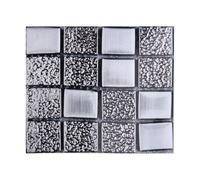 Juego de 10 azulejos de mosaico para decoración del hogar, 10 x 10 cm, cocina y baño (MSC080)